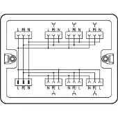 Wago 899-681/104-000 Verteilerbox Verteilung Wechselstrom (230 V), weiÃ