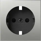 Gira Abd. SCHUKO-Steckd. SP System 55 Edelstahl 4921600