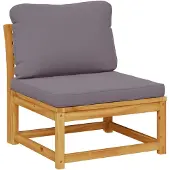 vidaXL Gartensofa mit Kissen Massivholz Akazie