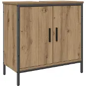 vidaXL Waschbeckenunterschrank Artisan-Eiche 60x30x60 cm Holzwerkstoff