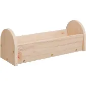 vidaXL Heuraufe für Kaninchen 28x10x10 cm Massivholz Tanne