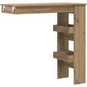 vidaXL Wand-Bartisch Artisan-Eiche 102x45x103,5 cm Holzwerkstoff
