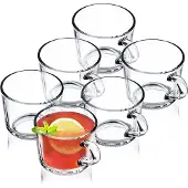 Kadax Glas mit Henkel Becher Becher 6er Set 270 ml