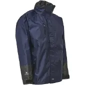 Elka Rainwear Working Xtreme Regenjacke mit 2-Wege Reißverschluss Marine/Schwarz L