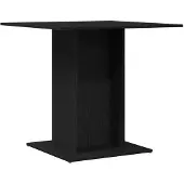 vidaXL Esstisch Schwarz Eichen-Optik 80x80x75 cm Holzwerkstoff