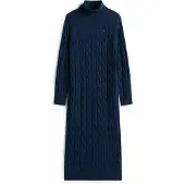 Tommy Hilfiger Strickkleid WW0WW46429 Dunkelblau Slim Fit