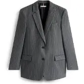 Tommy Hilfiger Sakko WW0WW48262 Grau Relaxed Fit