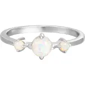 Rafaela Donata Ring aus Sterling Silber mit Opal (synth.) in silber | Gr.: 52
