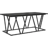 vidaXL Couchtisch Schwarz Eichen-Optik 100 x 50 x 40 cm