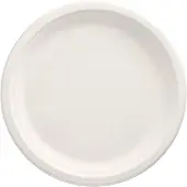 Papstar 100 Teller, Zuckerrohr "pure" ungeteilt, weiss