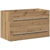 vidaXL Waschbeckenunterschrank Artisan-Eiche 80x38,5x48 cm
