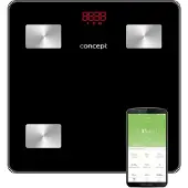 Concept VO4001, Elektronische Personenwaage, 180 kg, 100 g, Schwarz, kg, Rechteck