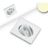 ISOLED LED Einbauleuchte Slim68 weiss, eckig, 9W, warmweiss, dimmbar