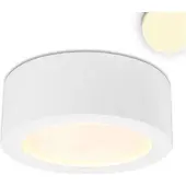 ISOLED LED Aufbauleuchte LUNA 12W, weiß, indirektes Licht, warmweiß, dimmbar
