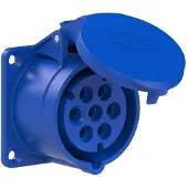 Pce 317-9v Anbaudose gerade 16A 7p 9h IP44/54