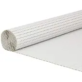 vidaXL Gartenzaun Doppelseitig Weiß 1,8x5 m PVC