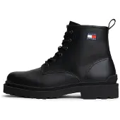 Tommy Hilfiger Schnürschuhe Tjm Lace Up Rubberized EM0EM01628 Schwarz
