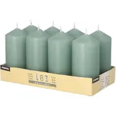 Starpak 8er-Pack Stumpenkerzen 10 cm mehrfarbig, 10 cm