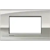 Legrand LNC4804PL Abdeckrahmen LIVINGLIGHT AIR, 4-modulig, Farbe: Palladium