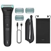 Philips 5000 series Body Groomer BG5480/15 Mit Triple Protect-Rasiersystem, Nass & Trocken, Keine Wartung – muss nicht geölt werden, Akku, Schwarz