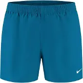 Nike Badeshorts "5" VOLLEY SHORT", Herren, Gr. S (48), N-Gr, blau (grün abyss), Web, Obermaterial: 100% Polyester, Badehosen Badeshorts, mit integrierter Mesh-Innenhose, mit seitlichen Taschen