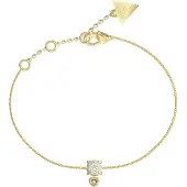 GUESS JUBE05469JWYGS Damen-Armband Mini Herz Charm Goldfarben