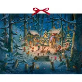 Sonstige Verlage Wand-Adventskalender - Tierischer Chor im Winterwald