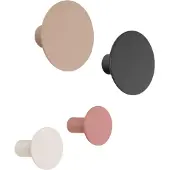 Blomus Ponto Kleiderhaken Set of 4 Moonbeam/Multi-Farbigen - , Multicolor, Kunststoff