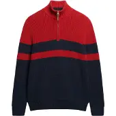 Superdry Cotton Classics Stripe Henley Halbzippullover