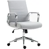 SVITA Office Comfort Bürostuhl Schreibtischstuhl Drehstuhl Niedrige Rückenlehne Stoff Hellgrau