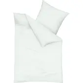 TRAUMSCHLAF Uni Feinbiber Bettwäsche Kissenbezug einzeln 80x80 cm ivory