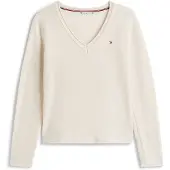 Tommy Hilfiger "SOFT WOOL V-NK SWEATER" aus reiner Wolle