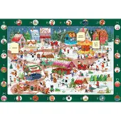 Sonstige Verlage Mein Wimmel-Adventskalender: Auf dem Weihnachtsmarkt