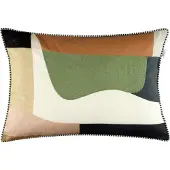 Schöner Wohnen Dekokissen "Vibes", bunt (multi), B:58cm L:38cm, Obermaterial: 60% Polyester, 40% Baumwolle, SCHÖNER WOHNEN-KOLLEKTION, Dekokissen_Sitzkissen_Kissenhüllen, Dekokissen, mit großflächiger Stickerei