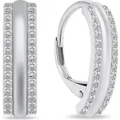 Brilio Silver Charming silver earrings with zircons LME299
