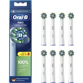 Oral-B | Ersatz-Zahnbürstenköpfe | EB50RX-8 Cross Action Pro | Köpfe | Für Erwachsene | Anzahl Bürstenköpfe im Set 8 | Weiß