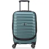 Delsey Shadow 5.0 Cabin Trolley Front Pocket 55 Expandable green