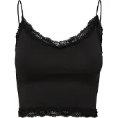 ONLY T-Shirt "T-Shirt ONLVICKY LACE SEAMLESS CROPPED TOP 1er Pack"