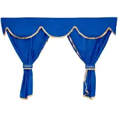 F-Core XC34 Gardinen Set, ContiClassic Serie, 5-teilig, für LKW, Blau