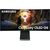 Samsung LS34DG850SUXDU, 86,4 cm (34"), 3440 x 1440 Pixel, UltraWide Quad HD, OLED, 0,03 ms, Silber