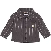 Noppies Strickjacke Seeley in Stripe Pattern Dark Grey | Gr.: 86