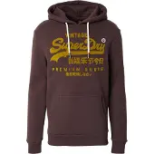 Superdry für Herren. M2014024A Entspanntes Sweatshirt in Tonal Braun (S), Lässig, Baumwolle