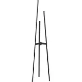 Eglo LED Stehlampe Mongolanda, Design Lampe Wohnzimmer, Standleuchte in Stabform, Metall in Schwarz, warmweiß, 151 cm