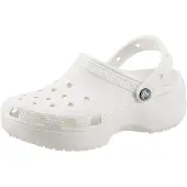Crocs Pantoletten Classic Platform Clog W 206750 Weiß 39.5