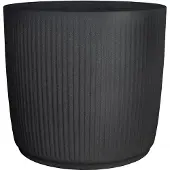Scheurich Pflanzgefäß 'Linetto', schwarz, ca. Ø 47 x H 43 cm