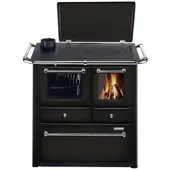 Westminster Holzherd »K 85F«, anthrazit, Stahl, 6 kW, Dauerbrand geeignet - grau