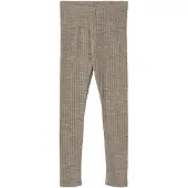 Wheat Agi Leggings Merinowolle, Khaki Melange, 98