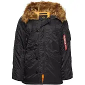 Alpha industries Parka "N3B VF 59" mit Kapuze mit abnehmbarem Kunstfellkragen