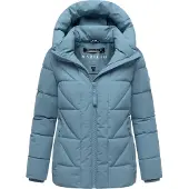 MARIKOO Winterjacke "Kuschelnasee" mit extra hohem Kragen und warmem Fleecefutter