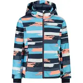 CMP KID G JACKET SNAPS HOOD dk.blau/gemustert 176
